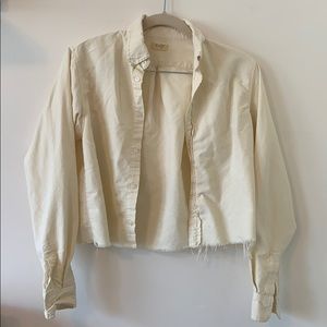 John Galt Distressed Button-Up